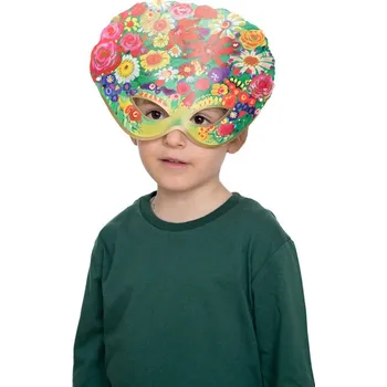 Pleťová maska Maska na oči (benátská) papírová hippie vícebarevná