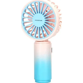Domácí ventilátor Aigostar - Nabíjecí kapesní ventilátor 3W/5V 500 mAh USB růžová/modrá