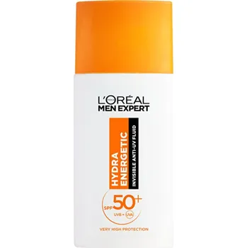 Pleťový krém L´Oréal Men Expert Hydra Energetic Invisible Anti-UV Fluid SPF 50+ - Hydratační fluid 50 ml