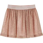 vidaXL Dětská sukně se třpytkami jemně růžová 140