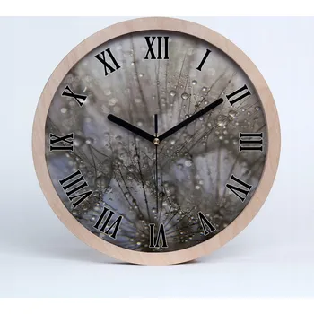 Hodiny Kuchyňské nástěnné hodiny pampeliška semínka průměr 20 cm