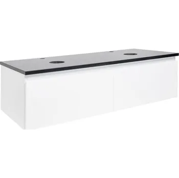 Koupelnový nábytek Koupelnová skříňka s žulovou krycí deskou SAT B-WAY 119x30x45 cm bílá lesk BWAY120WZ