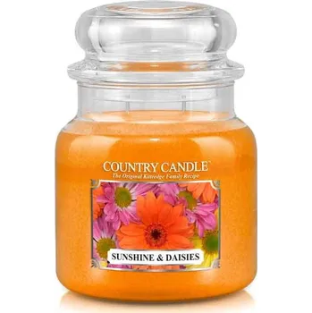 Svíčka Kringle Candle Country Candle Sunshine & Daisies vonná svíčka střední 2-knotová (453 g)