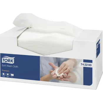 Utěrka Utěrka Tork jemná na otírání pacientů, bílá, netkaná, 30 x 32 cm