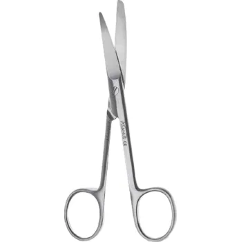 Kancelářské nůžky Nůžky chirurgické, zahnuté, ostré/tupé, délka 130 mm