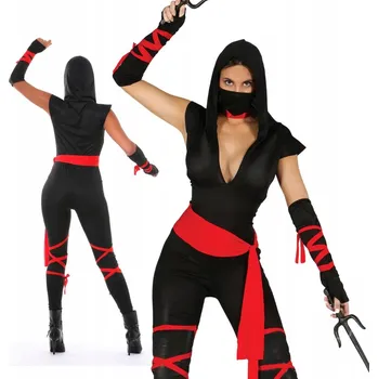 Karnevalový kostým KOSTÝM NINJA ŽENA, BOJOVNICE VEL. L