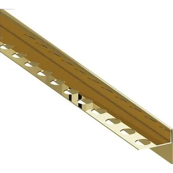 Podlahová lišta Lišta "T" Eviso gold lesk, nerez PVD, délka 120 cm, výška hrany 11 mm, LSGM0001