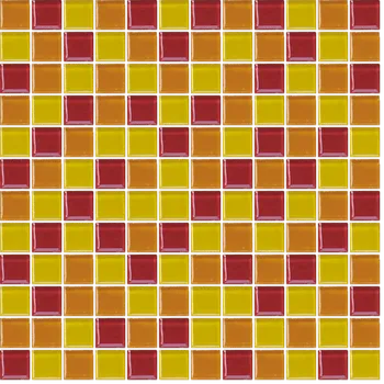 Obklad Skleněná mozaika Premium Mosaic vícebarevná 30x30 cm lesk MOS25MIX7