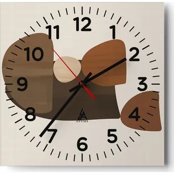 Hodiny Nástěnné hodiny do obýváku 40x40 Abstrakce Tiché hodiny Skleněné hodiny Bez hlučnosti