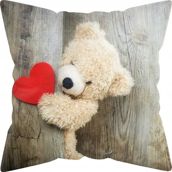 Polštář DEKORATIVNÍ POVLAK NA POLŠTÁŘ VALENTÝN ŽENY 40x40 JASIEK POLŠTÁŘ DÁREK