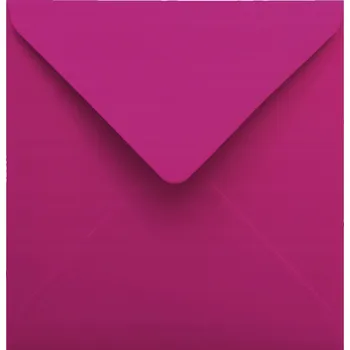 Obálka Ozdobné čtvercové obálky 11 cm Malmero Bougainvillee, světle růžové - 25 Ks.