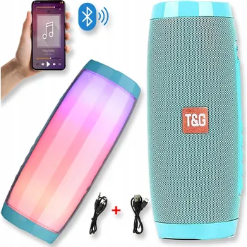 Bluetooth reproduktor Přenosný reproduktor T&G S DRŽADLEM SUPER TUBA MOBILNÍ TELEFON MIKROFON NA PÁRTY zelený 10 W