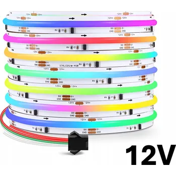 LED páska Digitální LED pásek COB Magic Pixel WLED WS2811 RGBIC 720 LED/m 24V IP20 5m