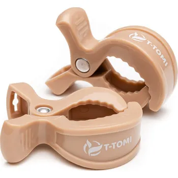 Držák na kočárek T-Tomi Kočárkový kolíček, béžová