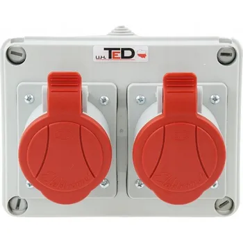 Rozvaděč Staveništní rozvaděč IP44, 2 zásuvky 2 x 400V 32A/5P