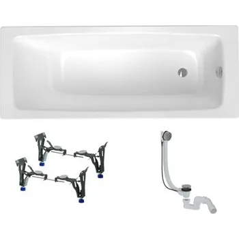 Vana Obdélníková vana SAT Feel 170x70 cm smaltovaná ocel levá i pravá SATBVFEEL1705