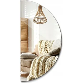 Zrcadlo Roztomilé Zrcadlo 60 cm seříznuté půlkruhové šatník Moderní Glamour