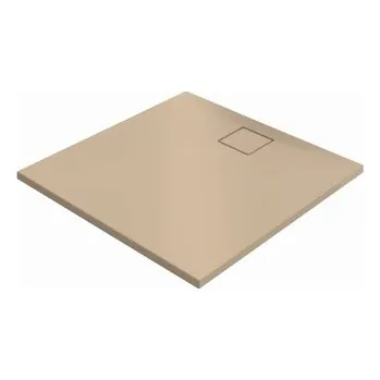 Sprchová vanička Sprchová vanička čtvercová Hüppe EasyFlat 90x90 cm litý mramor béžová matná EF0101.037