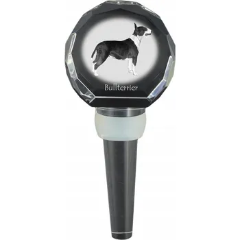 Zátka na láhev s bulteriérem a fotkou, personalizovaná zátka na víno