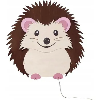 Lampička Noční lampa Dřevěná hnědá