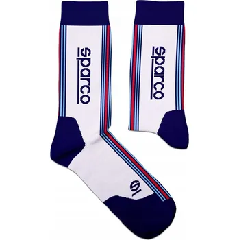 Pánské oblečení Ponožky Sparco Icon Design Martini Racing bílé, vel 36-40