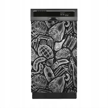 Obraz Dekorace na myčku Nákres Klobás na tabuli 45x70 cm