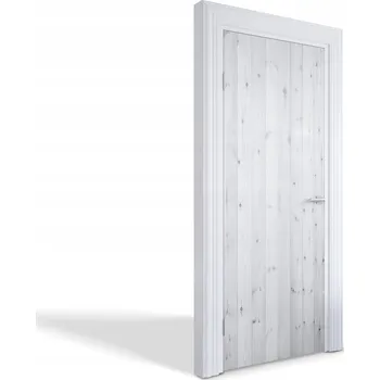 Fototapeta Samolepící dekorativní nálepka na dveře a nábytek Bělené desky 75x205 cm