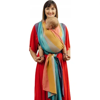 Šátek na nošení dítěte Šátek na nošení dětí tkaný Lennylamb velikost M