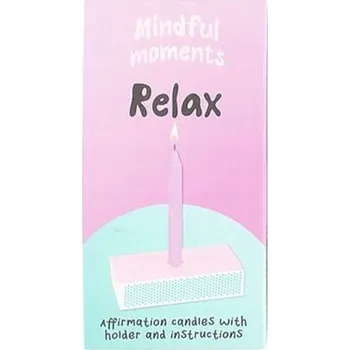 Svíčka Dekorativní parafinová svíčka RELAX The Mindful Frog 3 ks