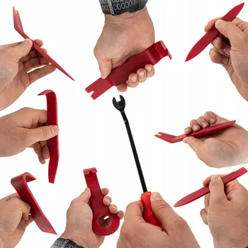 Stahovák Sada stahováků na lžíce pro demontáž plastových bočních panelů a obložení, 8 kusů