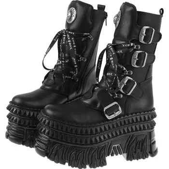 Pánská zimní obuv boty NEW ROCK - CRUST&nbsp;NEGRO,&nbsp;FIRE&nbsp;CASCO&nbsp;NEGRO - 45