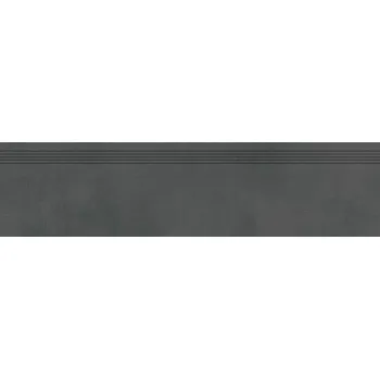 Dlažba Schodovka Rako Extra černá 30x120 cm mat DCPVF725.1