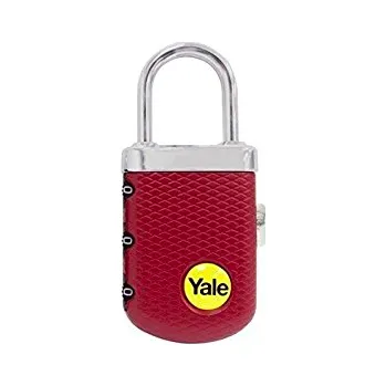 Visací zámek Yale Cestovní visací zámek kódovatelný, vínový