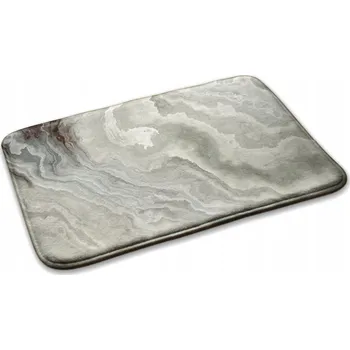 Koberec Měkký podgumovaný koberec Běhoun do ložnice Mramorový vzor 75x45 cm