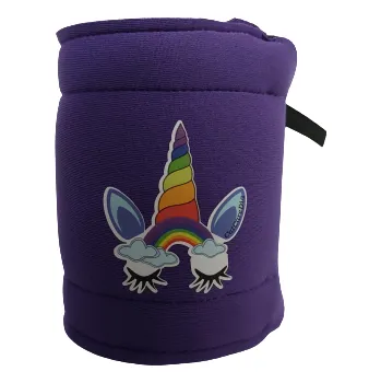 Fixační návlek vel. S na dia senzor dětský neoprenový fialový "unicorn"