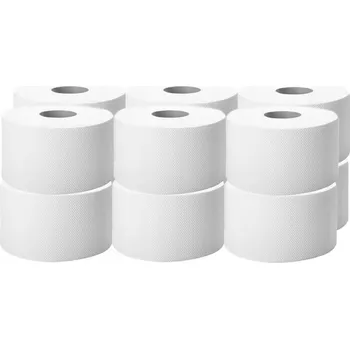 Toaletní papír Čisticí Utěrka Temca bílý 100% celulóza 2-vrstvý 12 ks