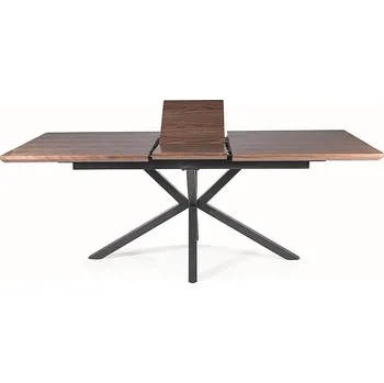 Rozkládací jídelní stůl LOGAN160(200)x90 ořech/černý