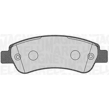 Brzdová destička Sada brzdových destiček, kotoučová brzda MAGNETI MARELLI 363916060191