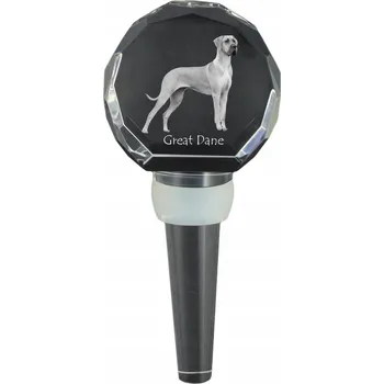 Německá doga zátka na láhev s fotografií personalizovaná zátka na víno