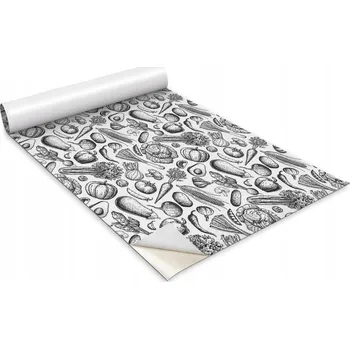 Tapeta Samolepicí fólie / tapeta na desku stolu - Kreslená zelenina, 100x50 cm