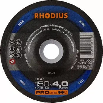 Brusný kotouč RHODIUS RH205678 Brousicí kotouč RS2 150x4,0x22,23