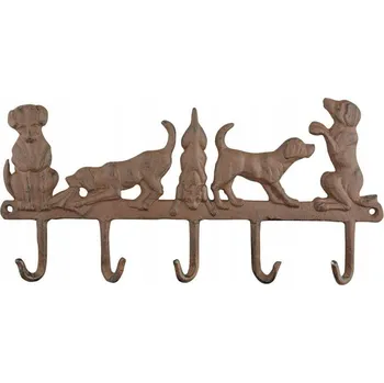 Věšák Šatní ramínko kovový Eschert, odstíny hnědé