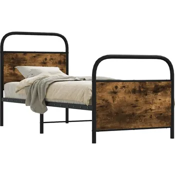 vidaXL Rám postele bez matrace 80x200 cm kompozitní dřevo [4100267] Barva: kouřový dub