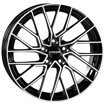 Alu kolo Alu kola MONACO WHEELS GP11, 18x8 5x112 ET45, černá lesklá + leštění