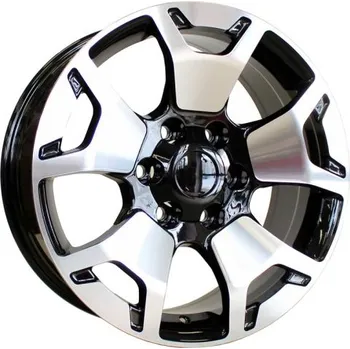 Alu kolo Alu kola Racing Line B1460, 18x7.5 6x139.7 ET25, černá + leštění