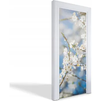 Fototapeta Samolepící dekorace ozdoba nálepka na dveře Kvetoucí větvičky 75x205 cm