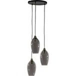 Závěsné svítidlo se skleněným stínidlem v tmavě šedo-bronzové barvě ø 35 cm Lukaro – Light & Living ID_1721546