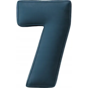 Polštář Polštář s číslem 7 YellowTipi, pruská světle modrá