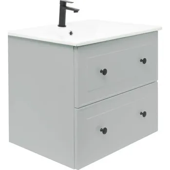 Koupelnový nábytek Koupelnová skříňka s umyvadlem Naturel Forli 60x53x46 cm šedá mat FORLI60GMU