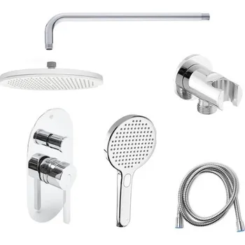 Sprchový set Sprchový systém SAT Fusion včetně podomítkového tělesa chrom SATBSFU215TCHSET